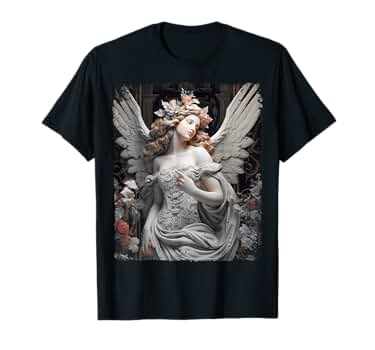 Amazon.com: RTUZ Hip Hop Y2K Vintage Angel T-Shirt - Unisex
